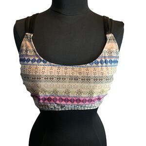 Women Artsy Design Pattern Bikini Top Size 3XL